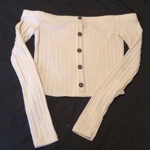 Off the shoulder crop top